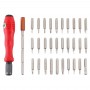 32-in-1 CRV Steel მობილური ტელეფონის disassembly Repair Tool მრავალფუნქციური კომბინირებული screwdriver მითითებული (წითელი)