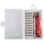 32-в-1 CRV стомана мобилен телефон Демонтаж Repair Tool Мултифункционален Комбинация отвертка Set (червен)