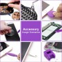 135 in 1 DIY Handy Demontage Werkzeug Uhr Reparatur Multifunktions-Werkzeug Schraubendreher-Set (Schwarz Lila)