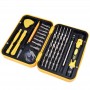 Watch Mobile Phone Disassembly Repair Tool Multi-function Deep Hole 38 in 1 Combination Screwdriver Set(Yellow)