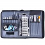 Il sacchetto del panno portatile del telefono mobile Smontaggio Maintenance Tool multifunzionale di combinazione di utensili Set di cacciaviti (nero)