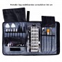 Portable платнена торба мобилен телефон Демонтаж поддръжка Инструмент Мултифункционален Комбинация инструмент отвертка набор (черен)