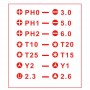 7 en 1 Bit Isolation polyvalent outil de réparation Jeu de tournevis (Rouge)