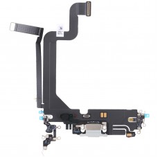 Für iPhone 14 Pro Max Original Ladeanschluss Flex -Kabel (weiß)