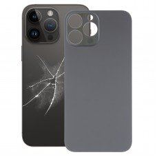 Einfacher Ersatz großer Kamera -Loch -Glas -Batterie -Batterieabdeckung für iPhone 14 Pro Max (schwarz)