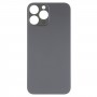Лесен замяна на Big Camera Hole Glass Back Battery Cover за iPhone 14 Pro Max (черен)