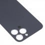 Könnyű csere nagy kamera lyukú üveg hátsó akkumulátor fedele az iPhone 14 Pro Max -hoz (fekete)