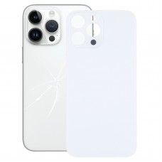 Easy Replacement Big Camera Hole Glass Back Battery Cover for iPhone 14 Pro Max(White) 