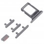SIM Card Tray + SIM Card Tray + Side Keys for iPhone 14 Pro Max (Black)