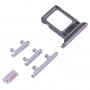 SIM Card Tray + SIM Card Tray + Side Keys for iPhone 14 Pro Max (Purple)