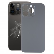 Remplacement de Big Big Camera Hole Back Battery Cover pour iPhone 14 Pro (noir)