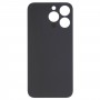 Könnyű csere nagy kamera lyukú üveg hátsó akkumulátor fedele az iPhone 14 Pro -hoz (fekete)