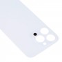 Enkel ersättning Big Camera Hole Glass Back Battery Cover för iPhone 14 Pro (Silver)