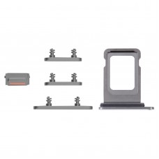 SIM ბარათის უჯრა + SIM ბარათის უჯრა + გვერდითი გასაღებები iPhone 14 Pro (შავი)