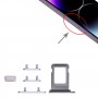 Plateau de carte SIM + plateau de carte SIM + touches latérales pour iPhone 14 Pro (violet)