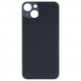 iPhone 14と簡単な交換用ビッグカメラホールガラスバックカバー（黒）
