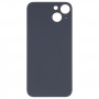 Для iPhone 14 плюс легкая замена большая крышка с задней батареей с отверстием камеры (черное)