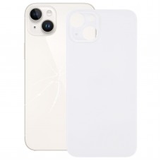 За iPhone 14 плюс лесен замяна на Big Camera Hole Glass Back Battery Cover (Silver)