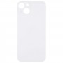 За iPhone 14 плюс лесен замяна на Big Camera Hole Glass Back Battery Cover (Silver)