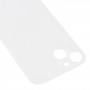 עבור אייפון 14 פלוס החלפה קלה כיסוי סוללה בגב מזכוכית חור מזכוכית (כסף)