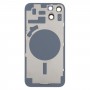 Para iPhone 14 Plus Tapa de carcasa de espalda con lente de cámara (azul)
