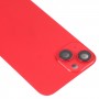 Dla iPhone'a 14 plus tylna pokrywa obudowy z obiektywem aparatu (czerwony)