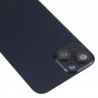 Para la cubierta de la carcasa posterior del iPhone 14 con lente de cámara (negro)