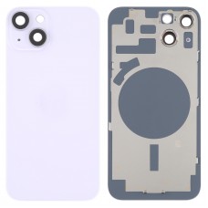 For iPhone 14 Back Housing Cover with Camera Lens(Purple)