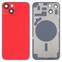לאייפון 14 כיסוי דיור אחורי עם עדשת מצלמה (אדום)