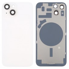Para la cubierta de la carcasa posterior del iPhone 14 con lente de cámara (blanco)