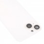 For iPhone 14 Back Housing Cover with Camera Lens(White)