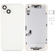 For iPhone 14 Battery Back Cover with Middle Frame / Side Keys(Gold) 