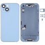 Для iPhone 14 батарея задняя крышка со средней кадрой / боковыми клавишами (синий)