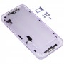 iPhone用14のバッテリーバックカバーミドルフレーム /サイドキー（紫）