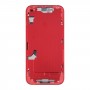 Pro zadní kryt baterie iPhone 14 se středním rámem / bočními klávesami (červená)