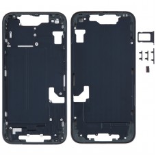 Para el marco medio del iPhone 14 con teclas laterales (negro)