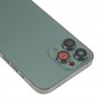 За iPhone 13 Pro Max капак на батерията със странични клавиши и табла за карти и мощност + модул за зареждане на силата на звука и безжично зареждане (зелен)