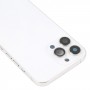 Per iPhone 13 Pro Max Battery Cover con tasti laterali e vassoio per schede e alimentazione Volume Flex Cable e Modulo di ricarica wireless (bianco)