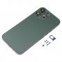 带有SIM卡托盘和侧键和相机镜头的靠背外壳盖，用于iPhone 13 Pro Max（绿色）