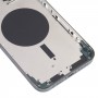 Cubierta de carcasa posterior con bandeja de tarjeta SIM y llaves laterales y lente de cámara para iPhone 13 Pro Max (verde)