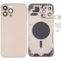 Cubierta de carcasa posterior con bandeja de tarjeta SIM y llaves laterales y lente de cámara para iPhone 13 Pro Max (Gold)