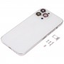 Заден капак на корпуса с тава с SIM карта и странични клавиши и обектив на камерата за iPhone 13 Pro Max (бяло)