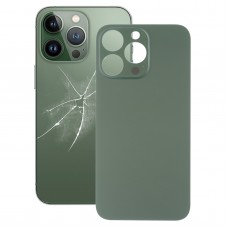 Easy Replacement Big Camera Hole Glass Back Battery Cover for iPhone 13 Pro(Green) 