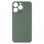 Лесен замяна на Big Camera Hole Glass Back Battery Cover за iPhone 13 Pro (зелено)