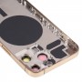Back Housing Cover mit SIM -Kartenfach- und Seitenschlüssel und Kameraobjektiv für iPhone 13 Pro (Gold)
