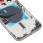 Für das iPhone 13 Pro Batterie zurück -Abdeckung mit Seitenschlüssel- und Kartenschalen und Strom + Volumen Flex -Kabel und drahtloses Lademodul (schwarz)