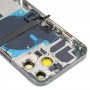 Para la cubierta posterior de la batería de iPhone 13 Pro con teclas laterales y bandeja de tarjeta y potencia + volumen de cable flexible y módulo de carga inalámbrica (verde)