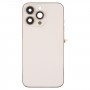 För iPhone 13 Pro Batterisback -lock med sidtangenter & kortfack & Power + Volume Flex Cable & Wireless laddningsmodul (guld)