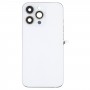 För iPhone 13 Pro Batterisback -lock med sido nycklar & kortfack & Power + Volume Flex Cable & Wireless laddningsmodul (White)