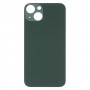 Cubierta de batería de vidrio de agujero de cámara grande de reemplazo fácil para iPhone 13 (verde)